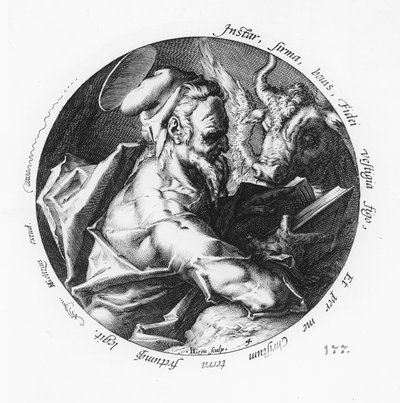 St. Luke, engraved by Jacob II de Gheyn (1565-1629) by Hendrik Goltzius
